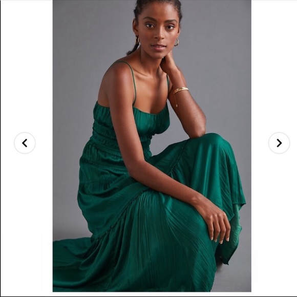 Anthropologie Ruched Slip Dress NWT - Picture 1 of 13
